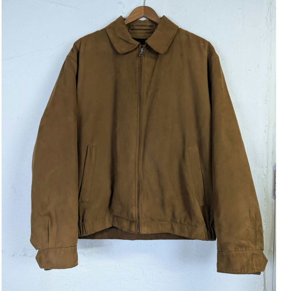 Jos A Bank Chore Coat Tan Removable Lining Warm Workwear Barn Grampa Mens Medium